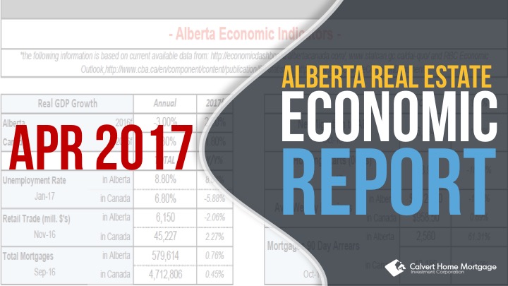 Alberta Real Estate Benchmark and Economic Report – April 2017