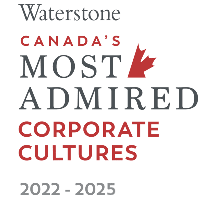 Award plaque displaying 'Best Culture' recognition, presented to Calvert Home Mortgage Investment Corporation